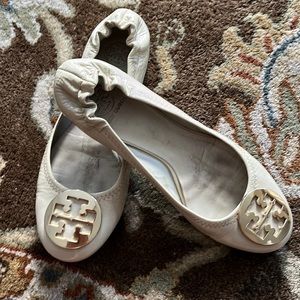 Tory Burch tan slipper shoes size 9 1/2
